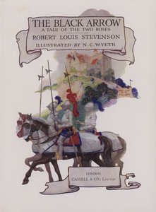 Illustrazione della pagina del titolo per La Freccia Nera da Newell Convers Wyeth